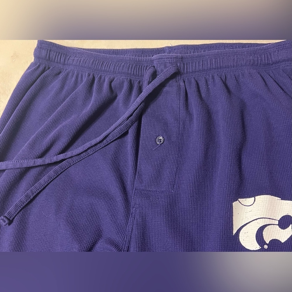 GUC Men’s KSTATE Wildcats Purple Straight Leg Sweatpants Large - Picture 3 of 7